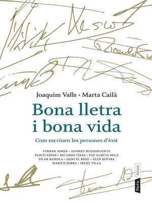 cover image of Bona lletra i bona vida